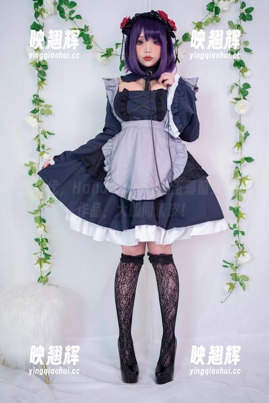 Hana Bunny 新生代,Hana Bunny的玉藻前女仆装作品,大胆而俏皮!